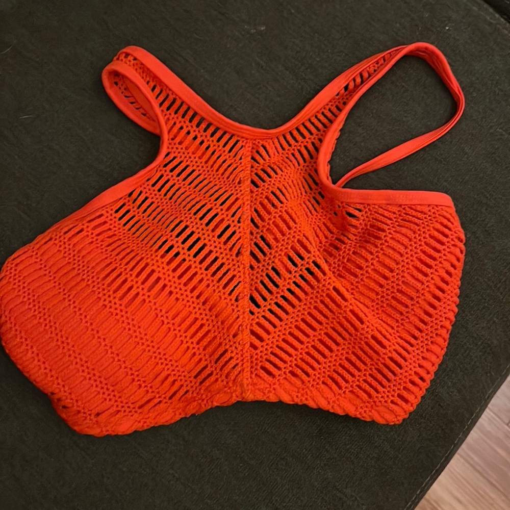 High Neck Crotchet Bikini Top